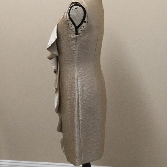 Suzi Chin beige shimmer dress - Picture 3 of 7